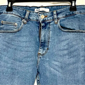 Zara Blue Ankle & Cropped Jeans